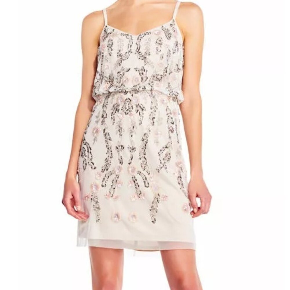 Adrianna Papell Beaded Dress, size 10